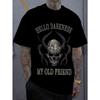 European Size 3D Printed Plus-Size Men's T-Shirt, Trendy Dark Style, Eye-Catching Skull, A Must-Have, PLUS SIZE