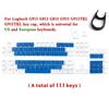 Xiaomi For Logitech Mechanical Keyboard G915\G913 G815\G813\TKL Series Large Set of Backlit Replacement Keycaps Textured Non-Slip