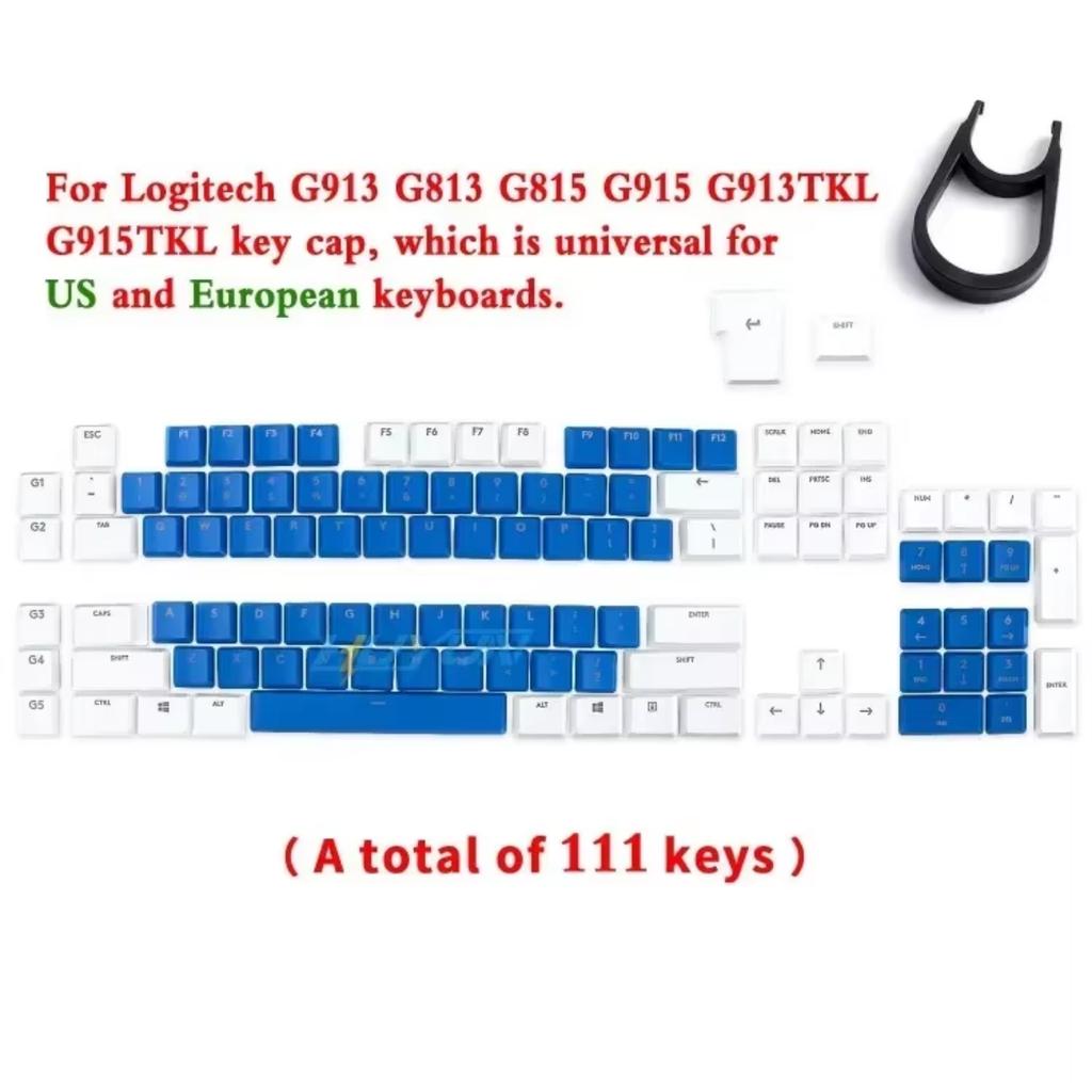 Xiaomi For Logitech Mechanical Keyboard G915\G913 G815\G813\TKL Series Large Set of Backlit Replacement Keycaps Textured Non-Slip