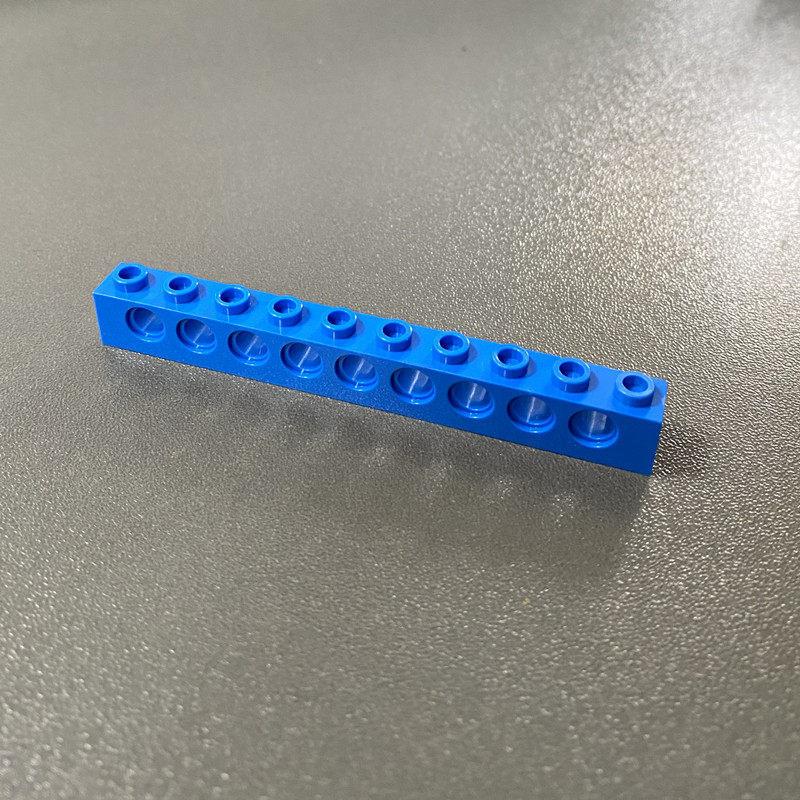 Compatible Building Block 2730 Hole Brick, Technology Machinery Building Block Spare Parts 1X10 With 9 Hole High Brick Bump Brick