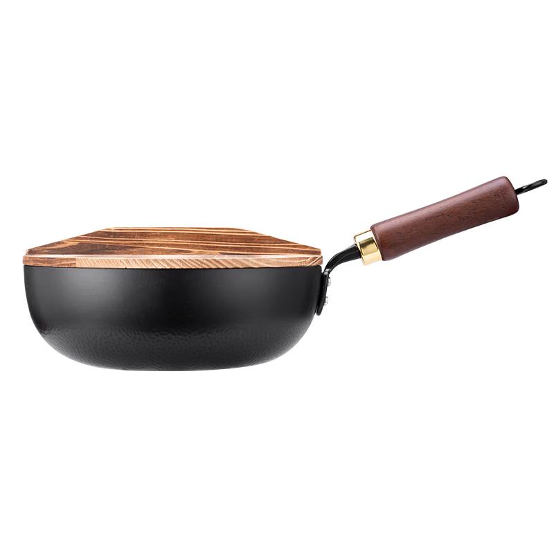 

Bear 30cm Refined Iron Wok with Hammered Pattern
