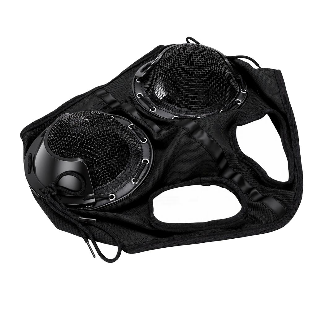 Horse Eye Cover Wind Proof Sand Proof Breathable Comfortable Horse Blinders for Focus Aid Racing Equipment Black