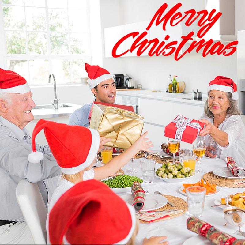 Nice Christmas Santa Hats Santa Hats Decorative Red Cap Adults Kids Women Men Funny Decoration Holiday Party Costume Supplies