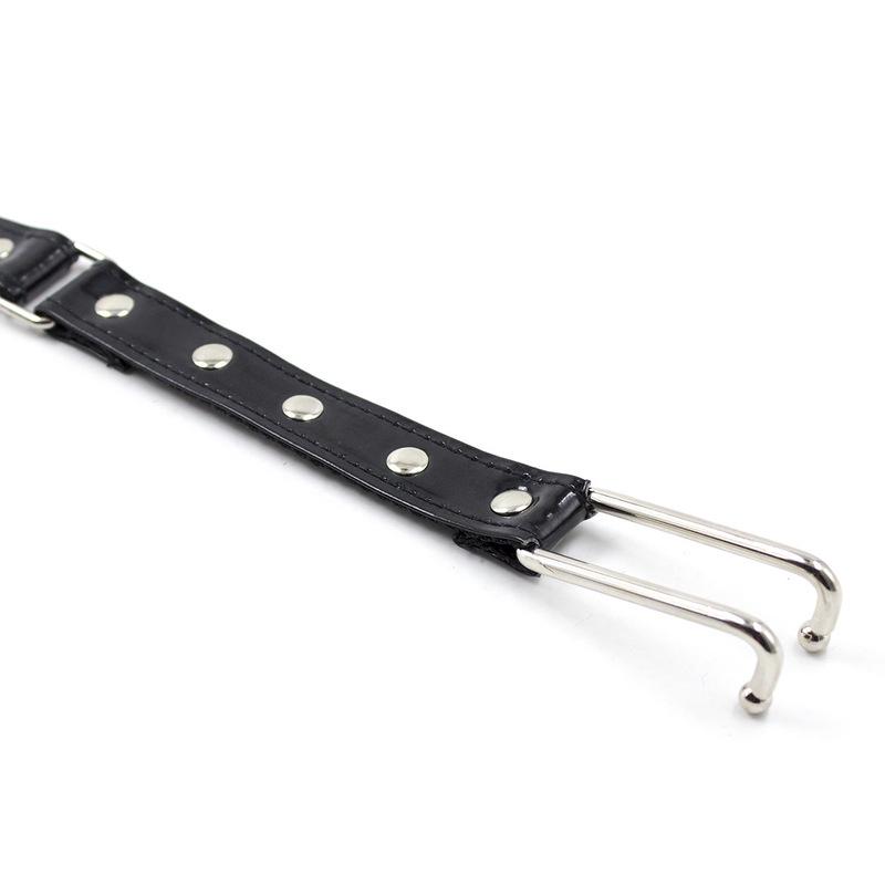Adult Metal Nose Hook and Neck Collar Gag Restraint