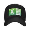 New Watercolor Excel Logo Baseball Cap Unique Hats Streetwear Golf Hat Dad Hat Unisexs Caps Womens