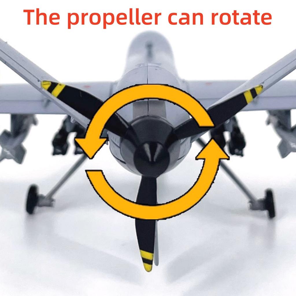 AF1 1/72 Scale MQ-9 Death Reaper Reconnaissance Aircraft Plane Model Alloy Aircraft Model Collection Display