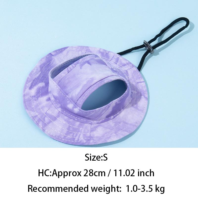Pets Hat With Ear Holes Adjustable Baseball Cap For Medium Small Dogs Summer Dye Cats Sun Cap Pet Outdoor Hat Pet Supplies