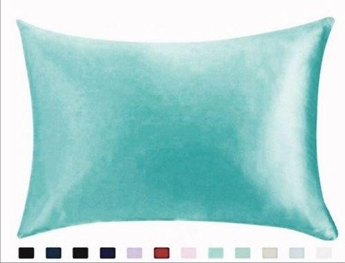 100% Queen Standard Satin Silk Soft Mulberry Plain Pillowcase Cover Chair Seat Square Pillow Cover Decorations for Home Pillow