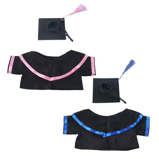 Small Pet Graduation Costume Set Rabbit Graduation Cap And Gown Set Pet Grad Outfit with Tassel for Bunny Tiny Dogs Cats Dolls Holiday Accessory