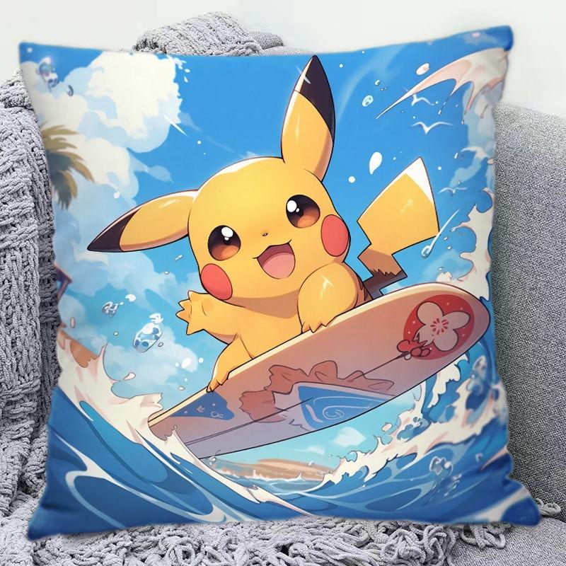 1 Stück niedlicher Pikachu Kissenbezug cooler Pikachu Kissenbezug Raumdekoration Kissenbezug Sofakissenbezug Heimdekoration