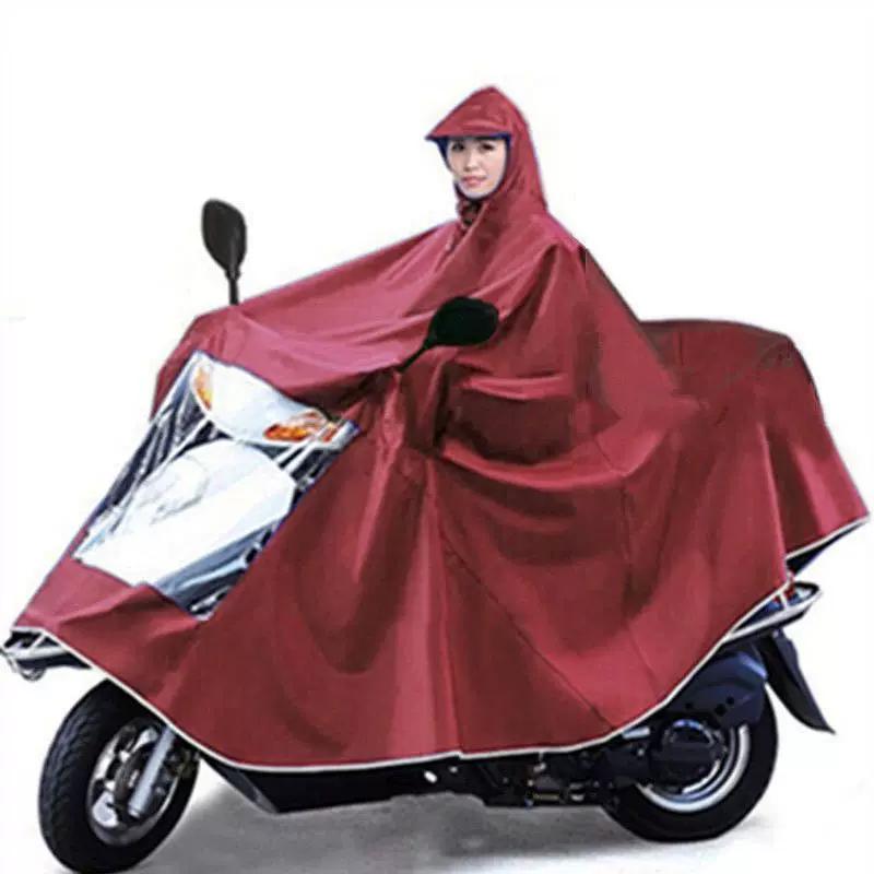 Authentic Raincoat for Electric Bikes and Motorcycles, Rain Poncho for Adult Riding, Single or Double Rider, Enlarged Size
