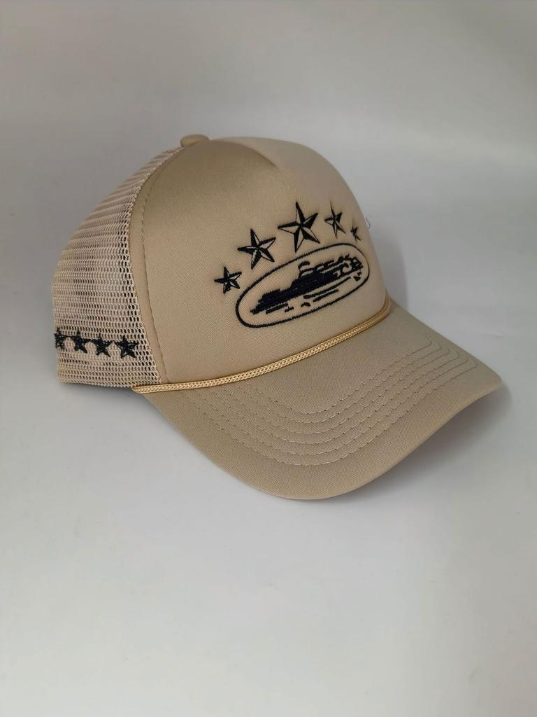 Corteiz 5 starz alcatraz trucker american trucker hat fashionable brand embroidered sun protection card