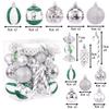 11/11pcs Christmas Ball Ornaments Special-shaped Christmas Tree Party Decoration New Christmas Spheres Pendant Short Snail Set