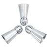 3pcs/set Stainless Steel Cupcake Sphere Ball Shape Icing Piping Nozzles Cake Decorating Tool Pastry Cream Spout for DIY Baking