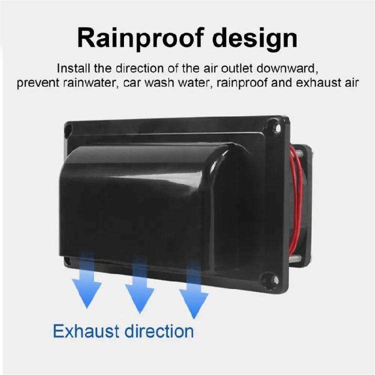 12V Marine Grade Ventilation Exhaust System ABS Fan 8500RPM Suitable For Yacht Campers Caravans Enclosed Space Airflows