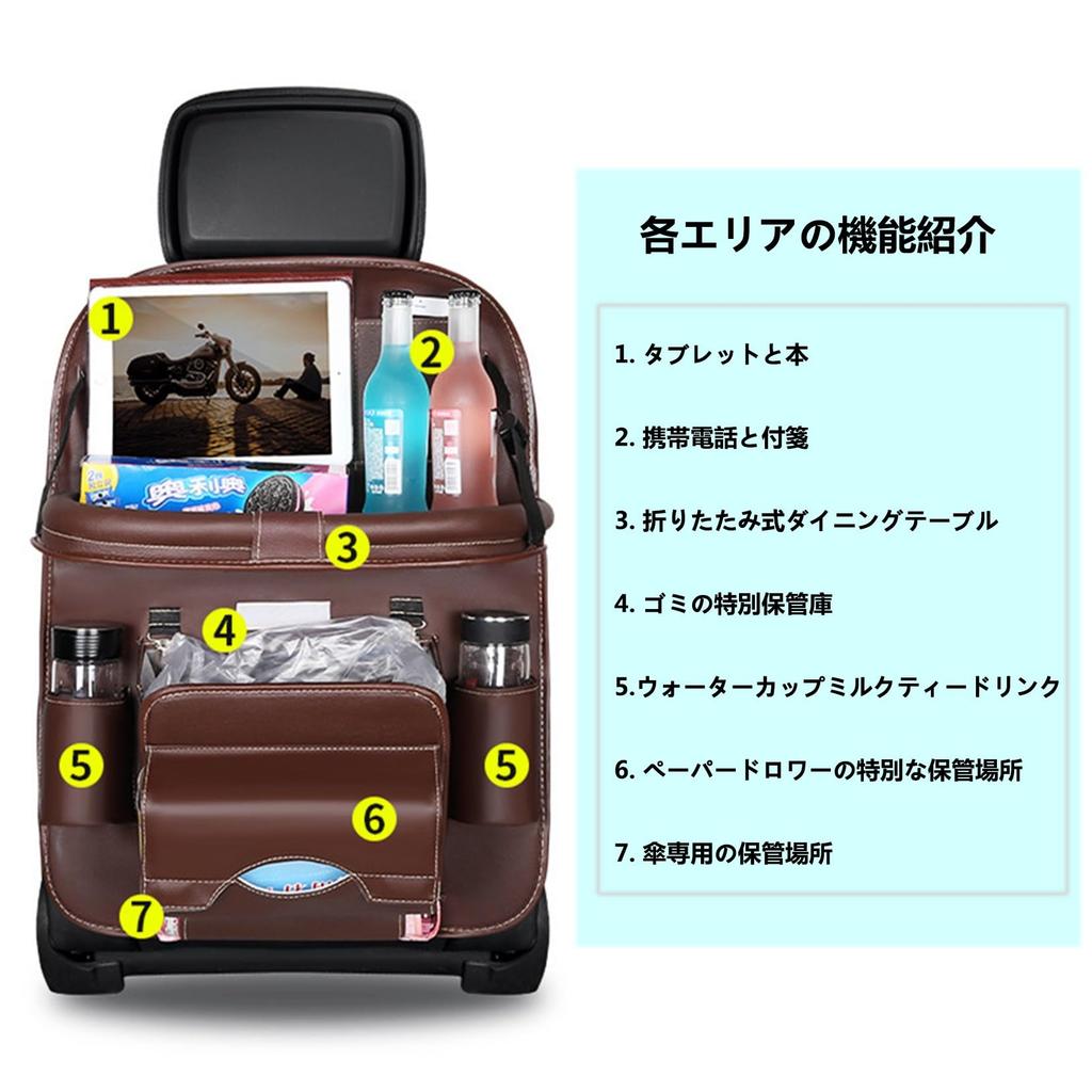 (2024 Improved Model) Porsche Macan 95B Type Car Seat Back Storage Pocket, Car Storage