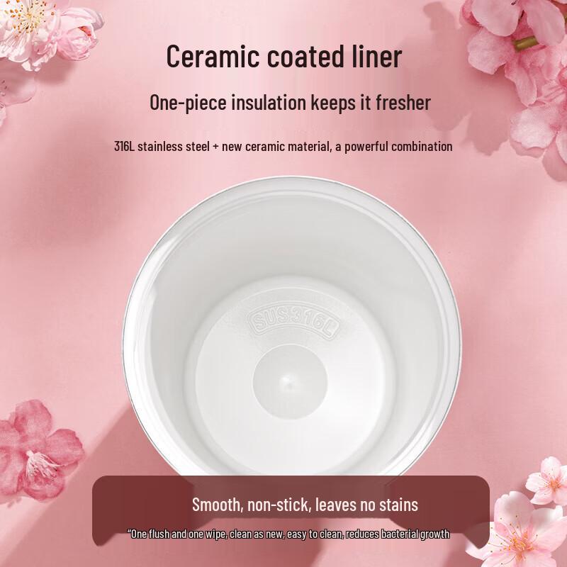 FUGUANG Shixi Portable Ceramic-Coated Insulated Coffee Mug