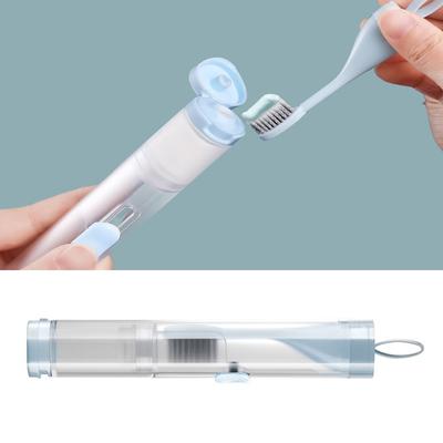Taşınabilir Katlanabilir Diş Fırçası Seyahat Kamp Yürüyüş Dış Mekan İçin Katlanır Kolay Taşınır Plastik Katlanabilir Diş Fırçası Diş Macunu Saklama Kiti.