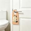 Cute Cat Door Knob Hanger Sign Cartoon Cat Acrylic Hanging Plaque for Office Dorm Bedroom Hotel Meeting
