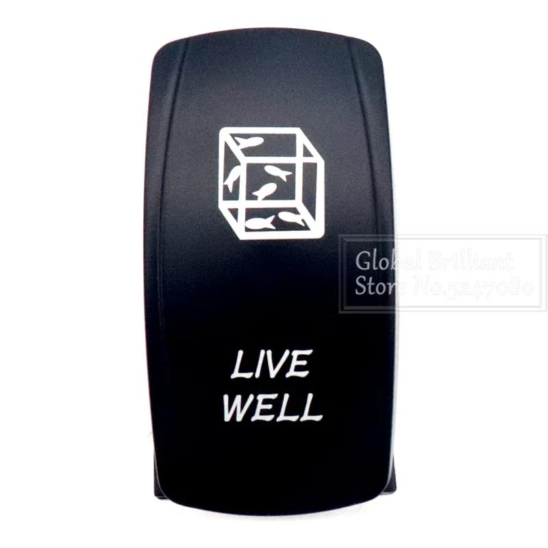 For Car Truck Marine 12V/20A 24V/10A Boat Rocker Switch Toggle 5Pin SPST / 7Pin DPDT ON-Off Switch with LED Light