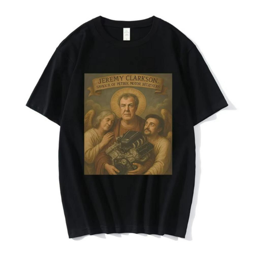 Jeremy Clarkson Protect Us From Electric Motors Graphic T-shirts Men Women Short Sleeves T Shir