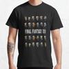 Cool Tees Video Games Round Collar Tshirt Pure Cotton Graphic Printed Clothes Final Fantasy All Ff Pixel Sprite Unisexs Shirt X