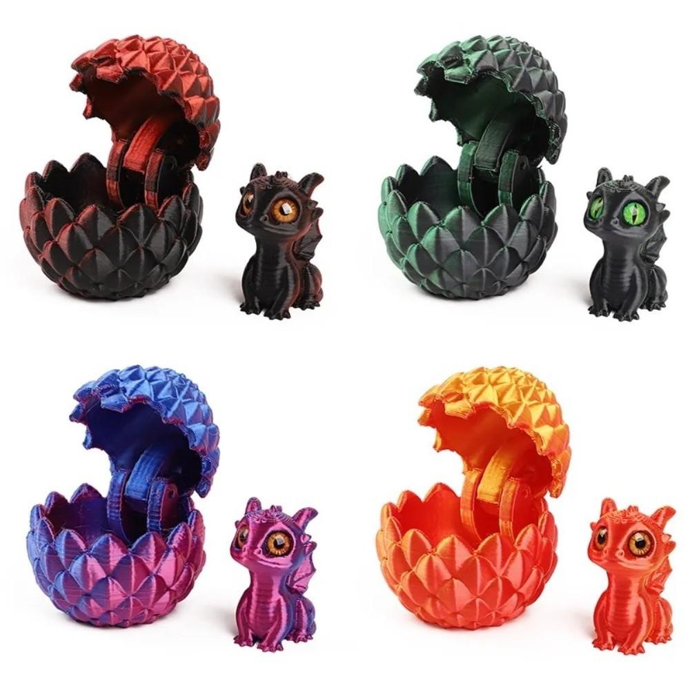 Creative Dragon Figure Cute Simulation Animal Model Artistic Dragon Egg Statue  Home Decoration