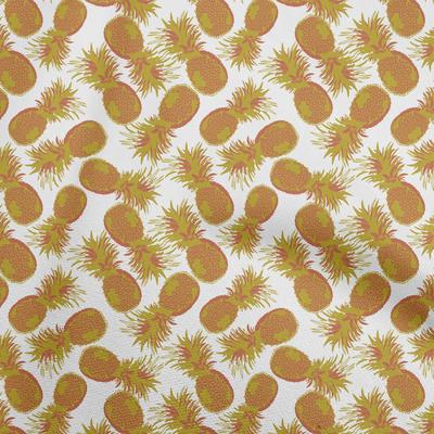 Cotton Flex White Fabric Fruits Quilting Supplies Print Sewing Fabric By The Yard 40 Inch