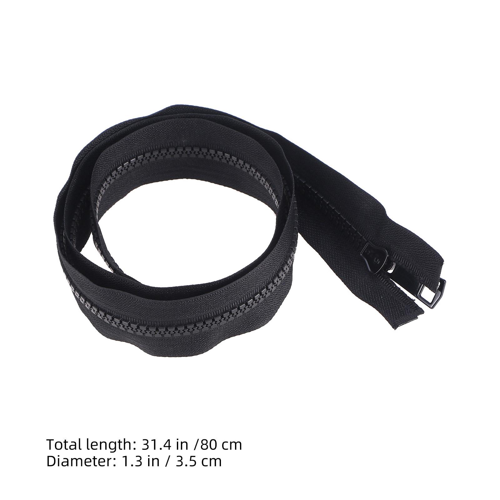 

1pcs 80Cm Black For Down Jackets Sewing Craft Replacement Black Zipper Garment Bag Tailor Tool Sewing Zippers For Down 80X3.5X0.5CM