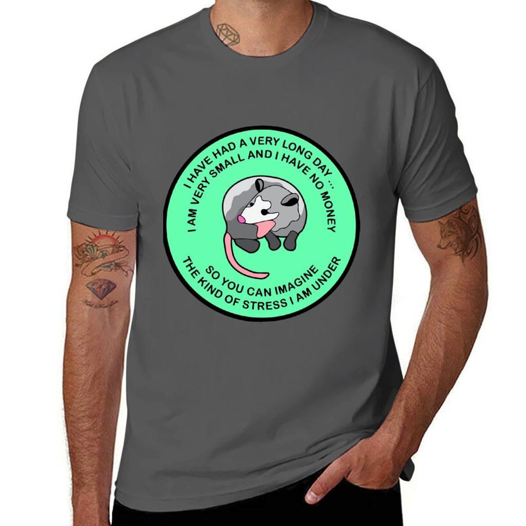 Opossum Having A Tough Day Tshirt Work Comfort Tshirt For Unisex