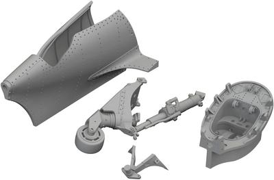 Eduard Brassin Mitsubishi A6M Zero Αεροσκάφος Αεροπλανοφόρου Μοντέλο 32 Σετ Τροχού Ουράς Πλαστικά Μέρη Μοντέλου EDU648787 Χυτό σε Χρώμα 1/48 (για τον Έντουαρντ)