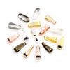 100pcs 11*4mm Bronze Gold Silver Plated Pendant Necklace Buckle Clasp Connectors For DIY Jewelry Making Findings Accessories 
