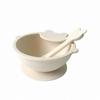 Ensemble d'alimentation en silicone pour bébé avec cuillère et bol à ventouse - Assiette en silicone première étape pour tout-petits