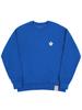 GRAVER [Unisex] Flower Dot Logo Smile Sweatshirt_Cobalt Blue