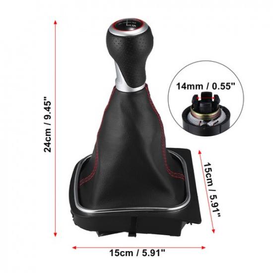 Gear Shift Stick Knob Handle Shifter Gaiter Boot Cover Single for VW Golf