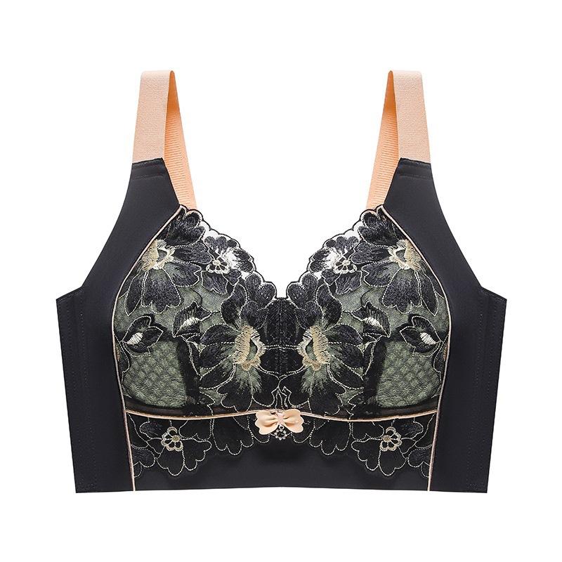 Thin Bra for Women Anti Sagging Bra for Women No Steel Ring Adjustable Summer Plus Size Bra Gathered Bra