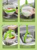 Rotating Drain Basket for Vegetables and Fruits Cleaning Salad Spinner Washing Dehydration Basket Kitchen Cool Gadgets