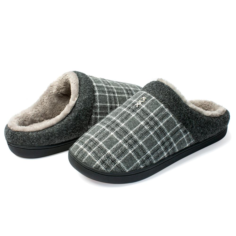 

Fashion Lazy Cotton Slippers Men Winter Outdoor Men Shoes Keep Warm Cold-Proof Casual Shoes Men Plush Warm Man Footwear Big Size 4950 39-40 серый