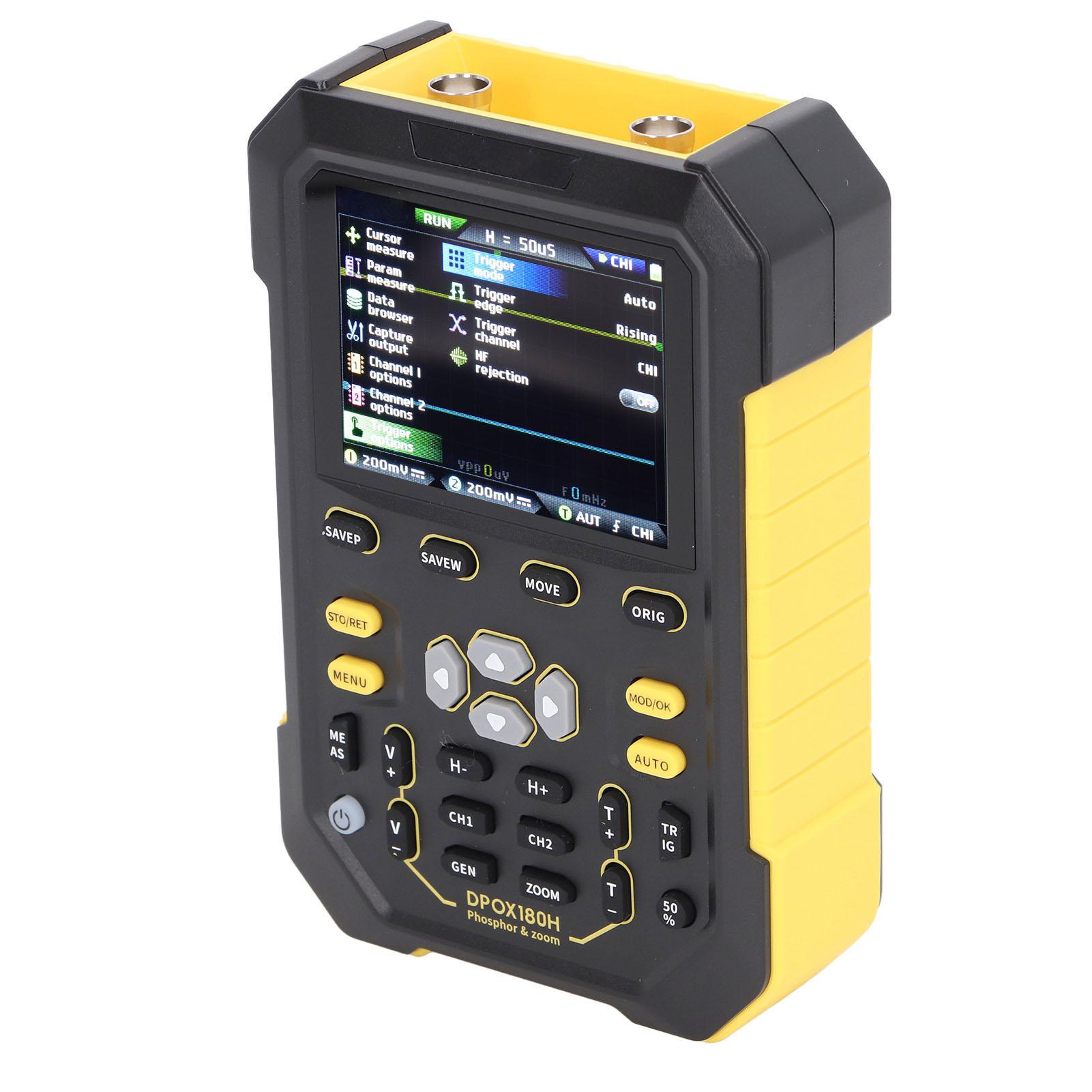 

Цифровий фосфорний осцилограф 2 канали 180 МГц смуга пропускання Ручний осцилограф з сигналом