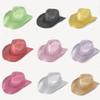 Multicolor Ladies Top Hat Sparkle Fun Cowboy Hat Bachelor Party Creative Everyday Big Brim Fashion
