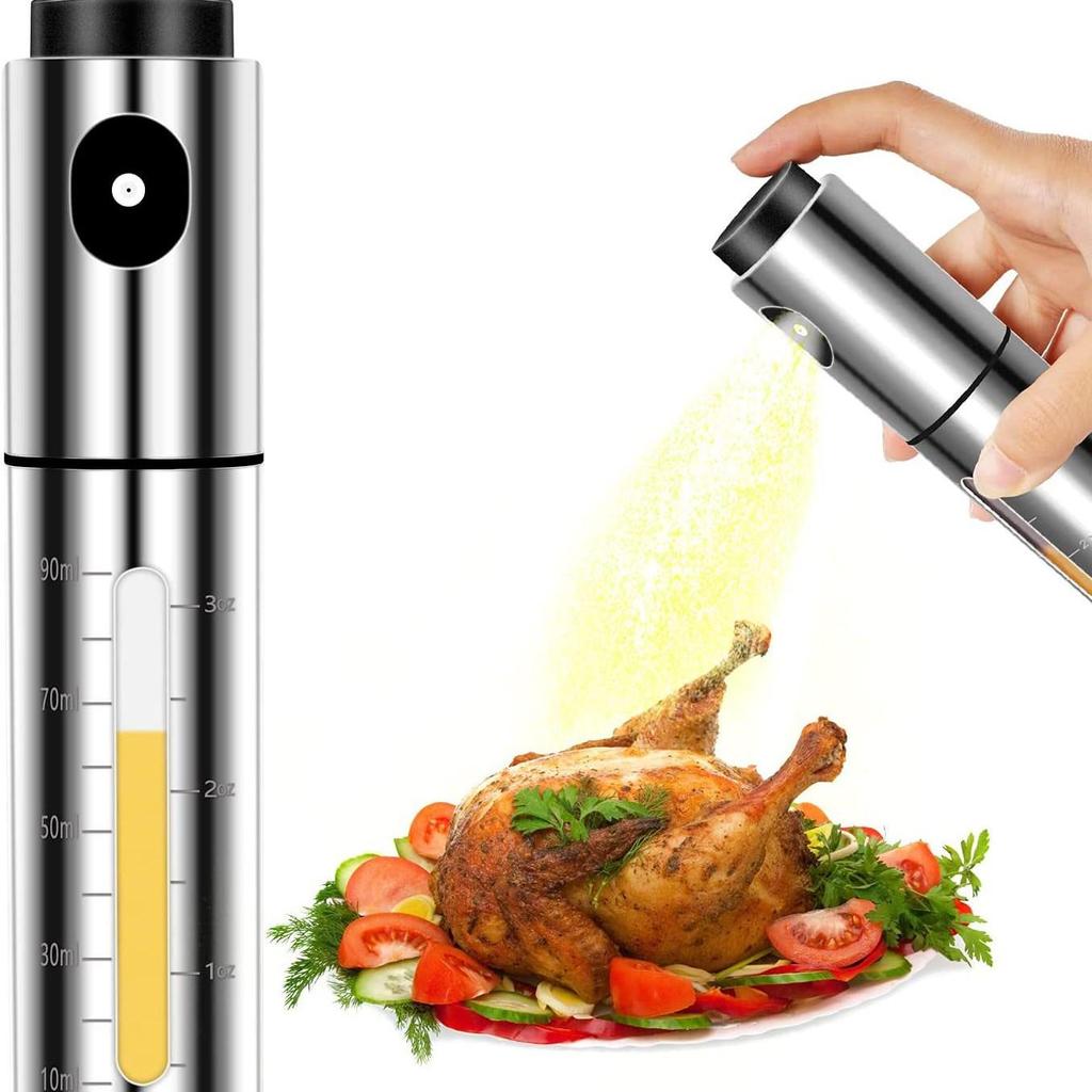 Stainless Steel Oil Sprayer with Scale for BBQ and Seasoning