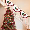 Christmas Outdoor Fan-Shaped Flag Banner Christmas Decor For Home 2026 Christmas Drop Ornament Xmas Navidad Gift New Year