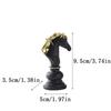 2026 Trending Chess Decor Set,King Queen Knight Chess Piece Decor Sculpture Ornament Collectible Figurine for Home House Office