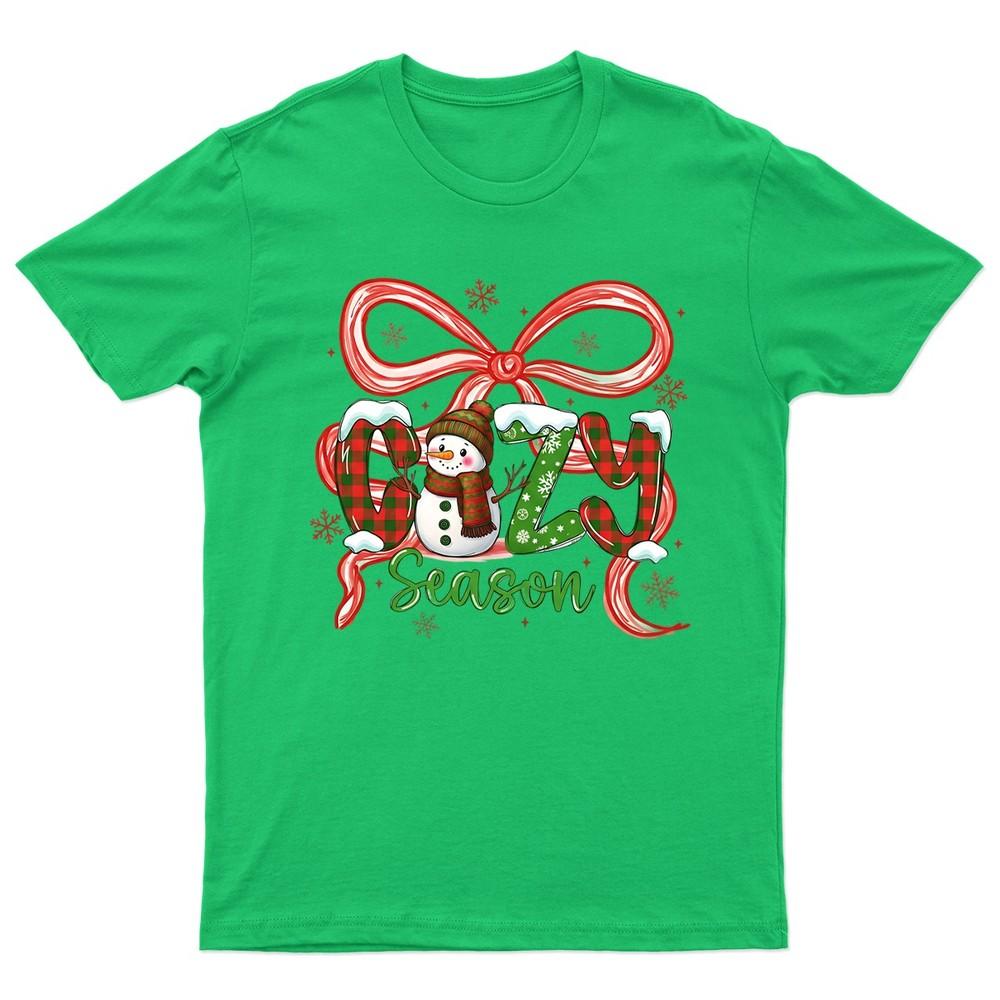 SnowUnisex Cozy Season Christmas TShirt Unisex Gift Retro Funny Unisexs Vintage S
