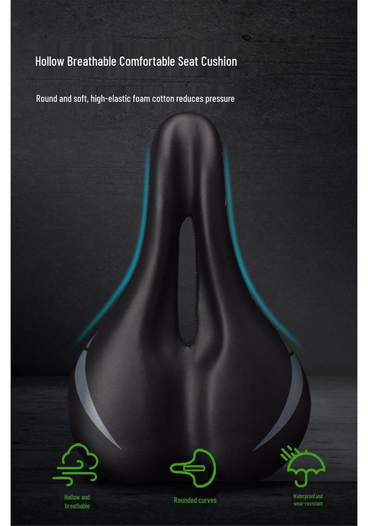 Comfortable Breathable Bicycle Saddle for Mountain, Road, and Fixed Gear Bikes