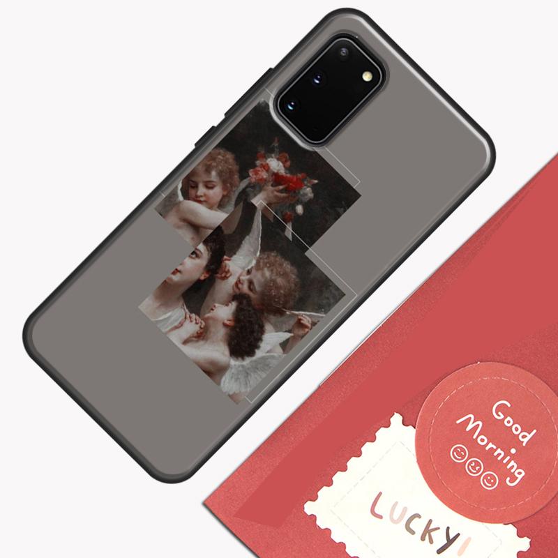 

Cute Angels Aesthetic Aesthetics Phone Case For Samsung Galaxy S26 S25 Ultra S20 S21 S22 S23 S24 S10 Plus S25 FE Cover Shell Galaxy S21Ultra