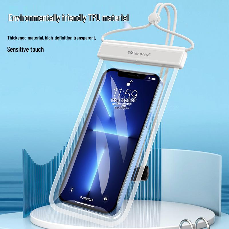 

Водонепроницаемый чехол для телефона с сенсорным экраном - Идеально подходит для дайвинга, горячих источников и курьеров на вынос. English Manual