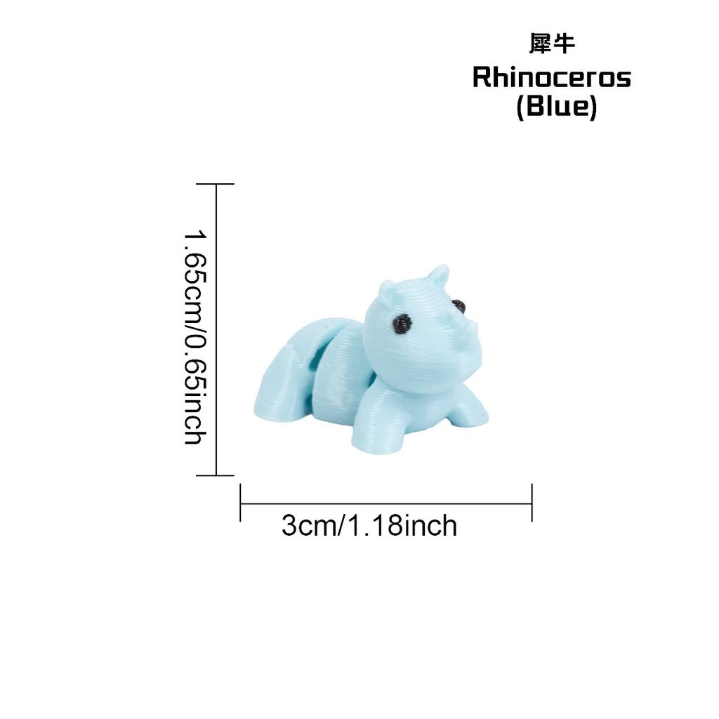 3D Printed Articulated Toy for Kids with Movable Joints, Cute Collectible Animal Figure