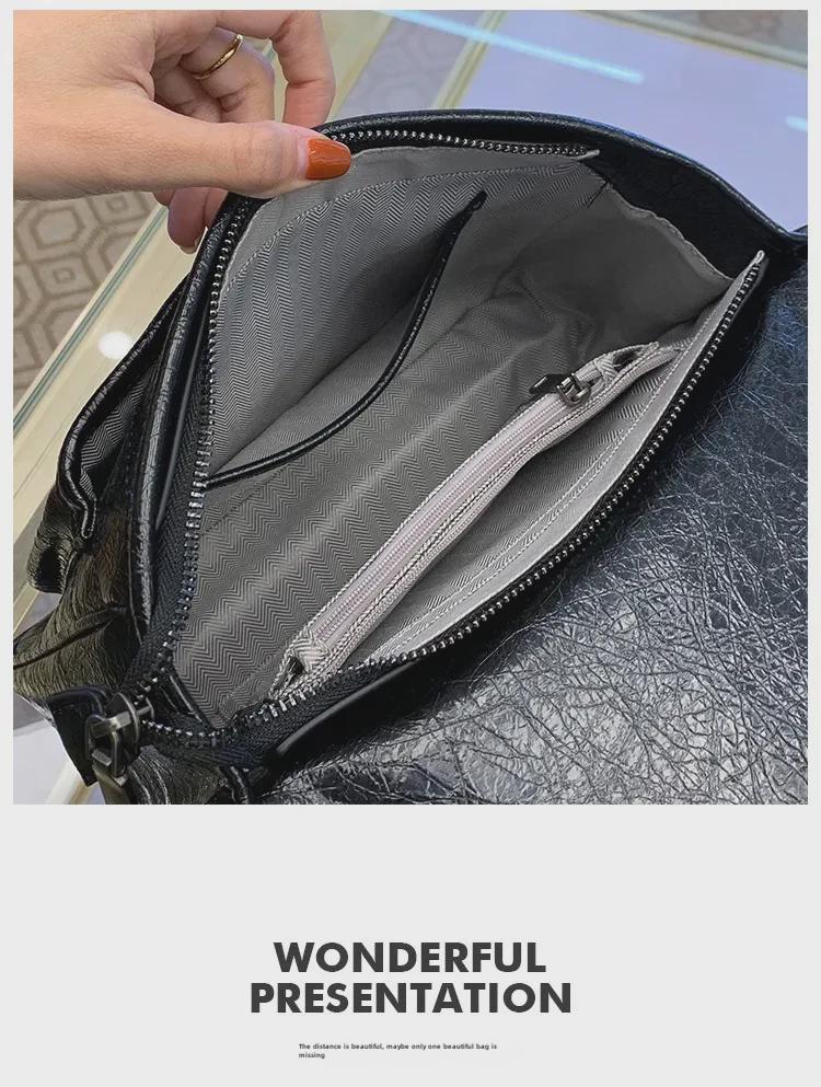 Yangshulin Women's Large Capacity Genuine Leather Chain Shoulder & Messenger Bag – Fashionable & Versatile