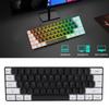 Gaming Keyboard USB 61 Keys RGB Backlit Ergonomic Contrast Color ABS Keycaps Wired Keyboard for Desktop Laptop Travel
